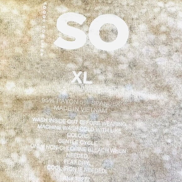 NWT SO GOODS FOR LIFE Juniors Sleeveless Pullover Round Neck Floral Shirt Sz XL - Picture 10 of 10